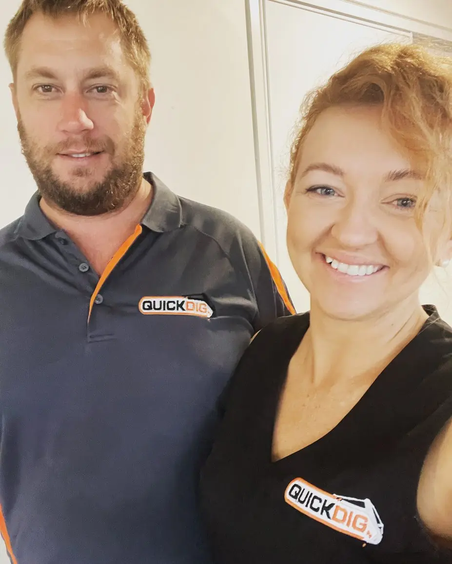 Jade and Janaye Bourke, owners of QuickDig